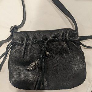 Lucky Brand black leather shoulder bag